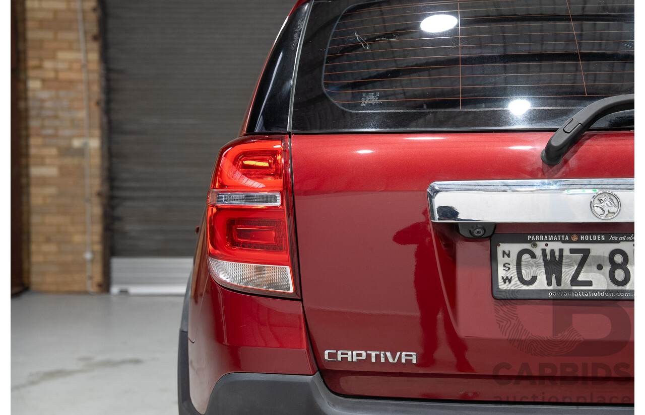 11/2014 Holden Captiva 7 LS CG MY15 4D Wagon Red 2.4L 7 Seats