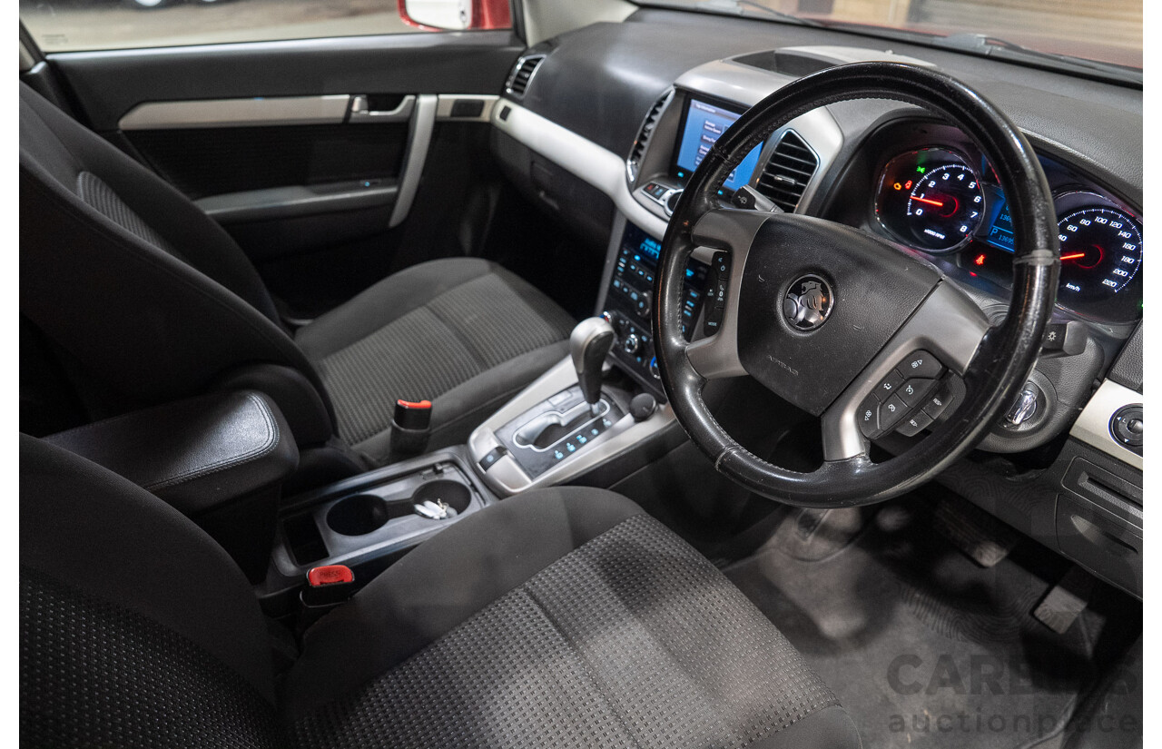 11/2014 Holden Captiva 7 LS CG MY15 4D Wagon Red 2.4L 7 Seats