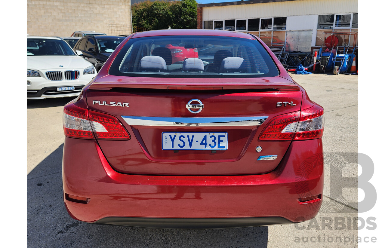 02/2013 Nissan Pulsar ST-L B17 4d Sedan Red 1.8L