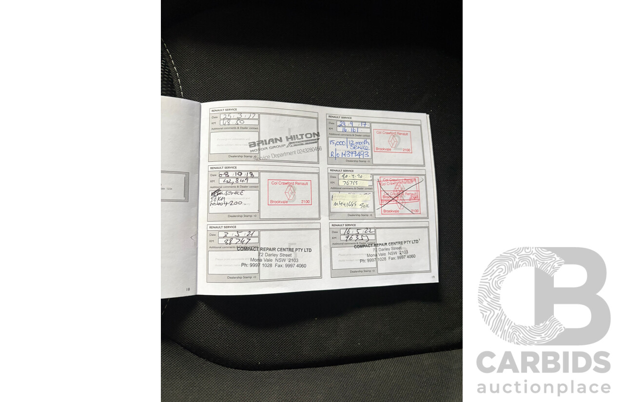 08/2016 Renault Clio Expression  X98 5d Hatchback Grey Turbo 1.2L