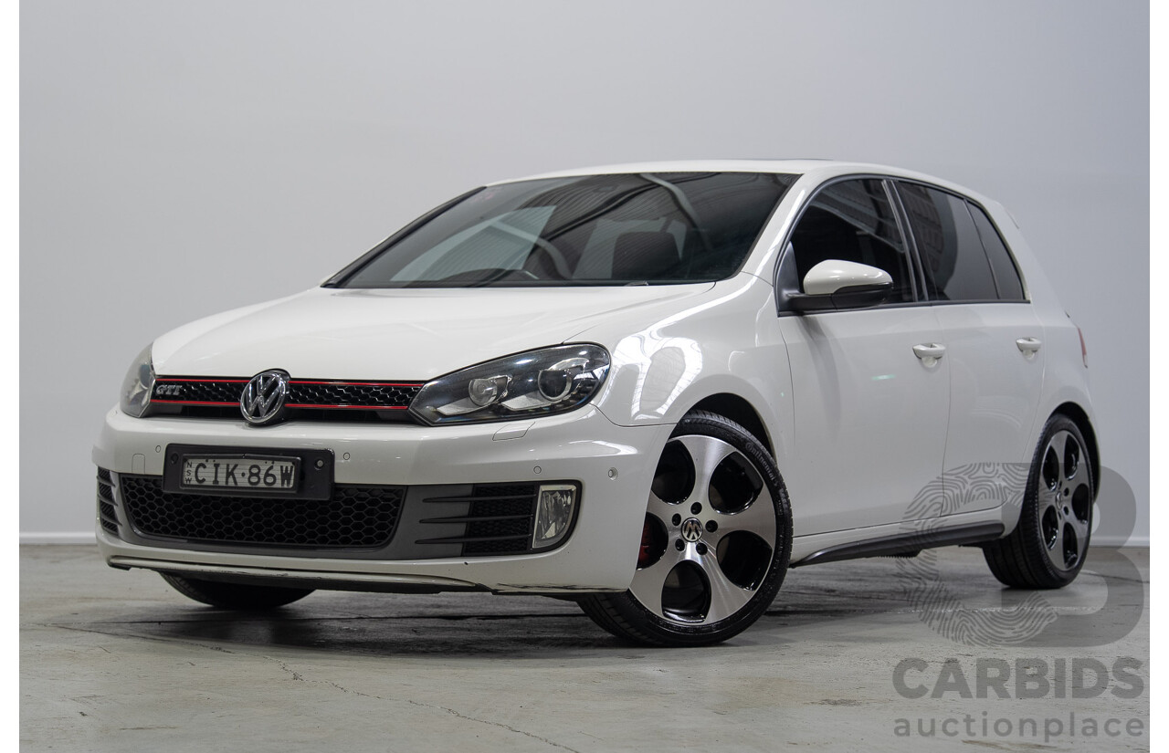 09/2012 Volkswagen Golf GTI 1K MY13 5d Hatchback White Turbo 2.0L