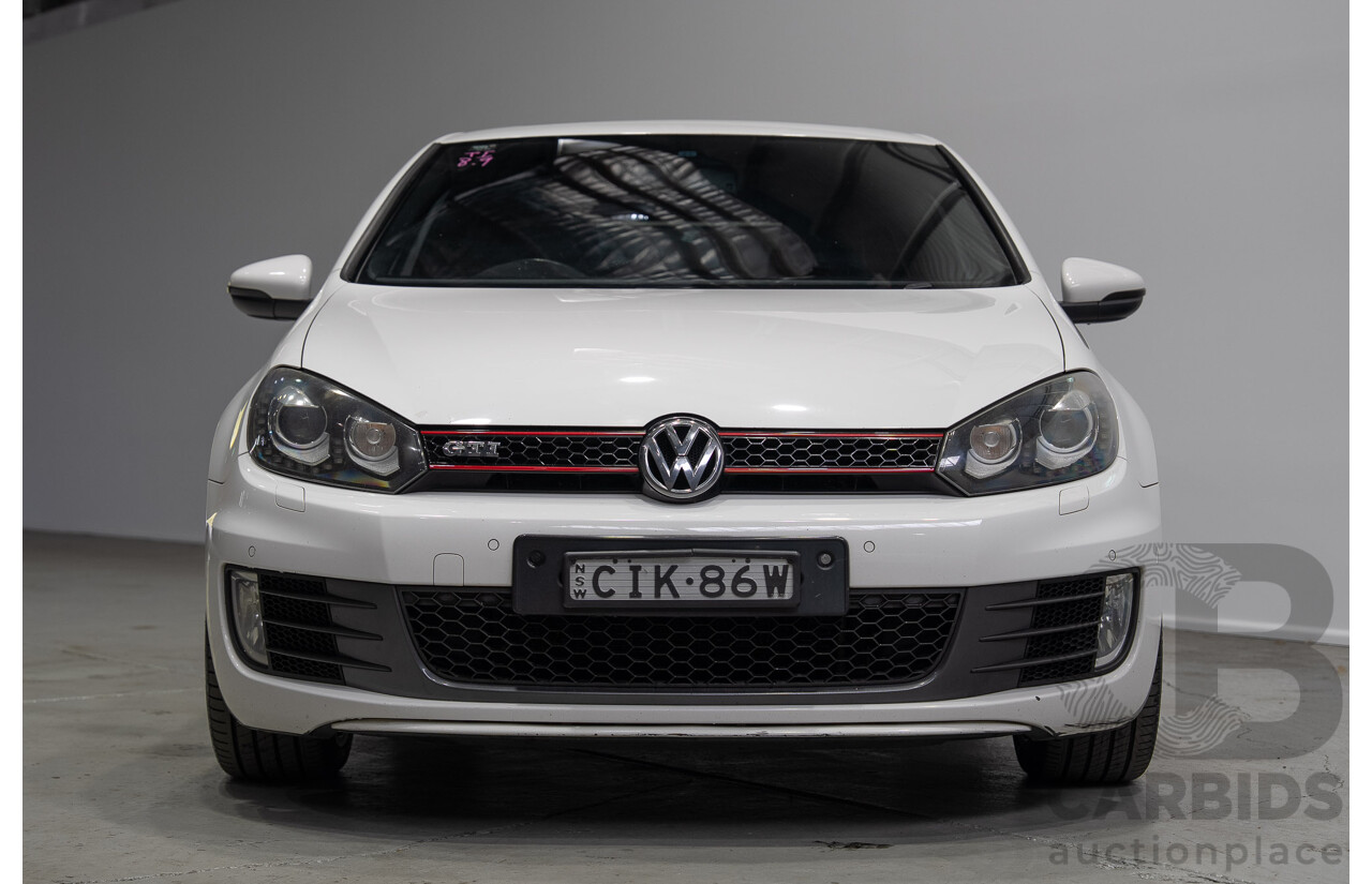 09/2012 Volkswagen Golf GTI 1K MY13 5d Hatchback White Turbo 2.0L