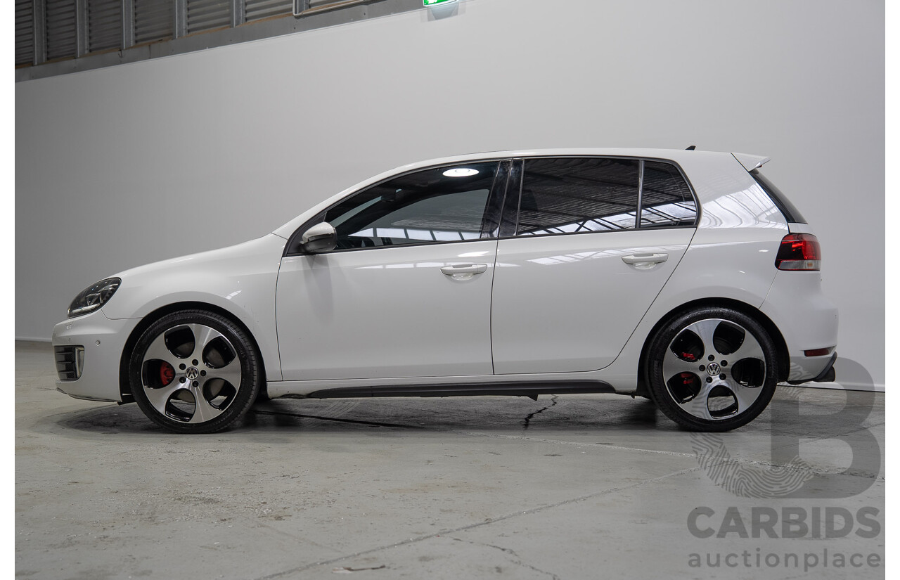 09/2012 Volkswagen Golf GTI 1K MY13 5d Hatchback White Turbo 2.0L