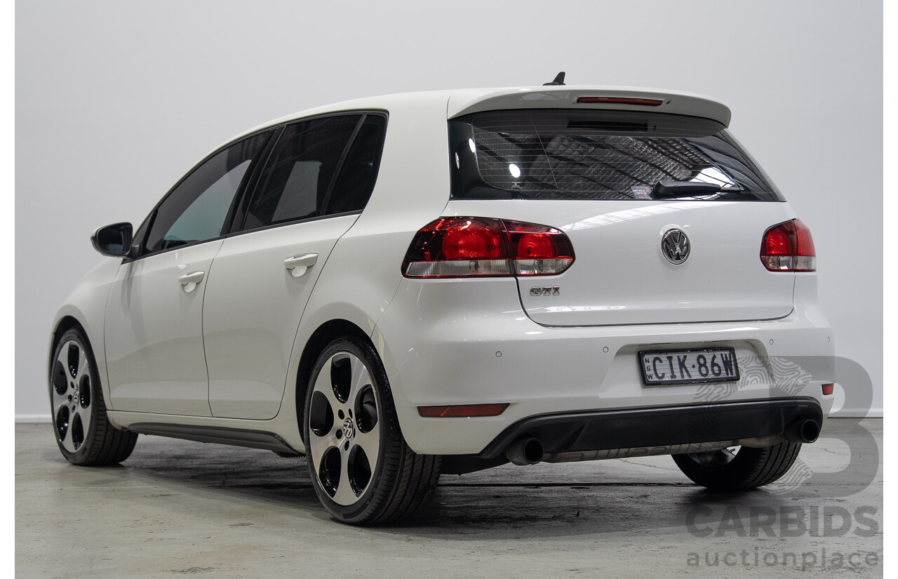 09/2012 Volkswagen Golf GTI 1K MY13 5d Hatchback White Turbo 2.0L