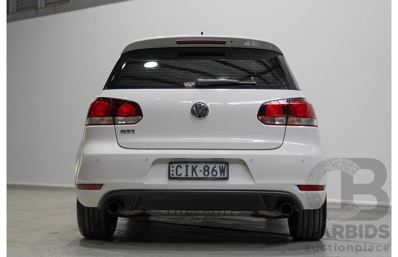 09/2012 Volkswagen Golf GTI 1K MY13 5d Hatchback White Turbo 2.0L