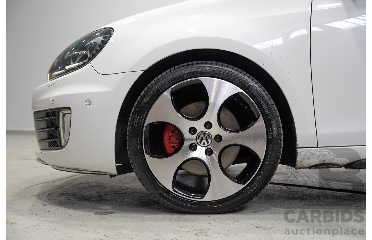 09/2012 Volkswagen Golf GTI 1K MY13 5d Hatchback White Turbo 2.0L