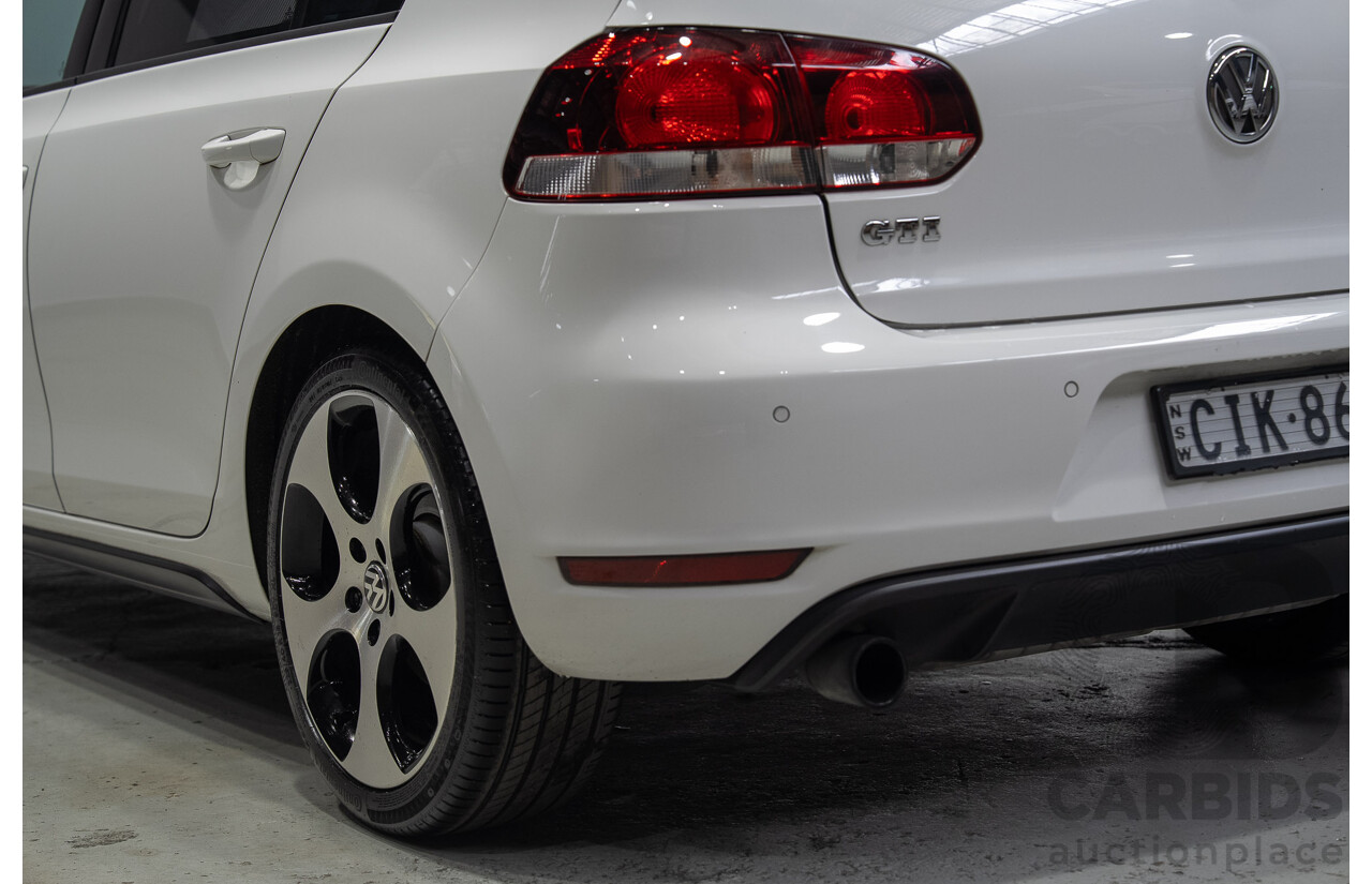 09/2012 Volkswagen Golf GTI 1K MY13 5d Hatchback White Turbo 2.0L
