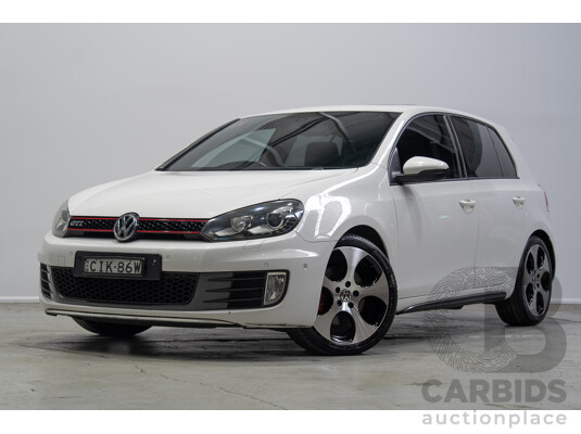 09/2012 Volkswagen Golf GTI 1K MY13 5d Hatchback White Turbo 2.0L