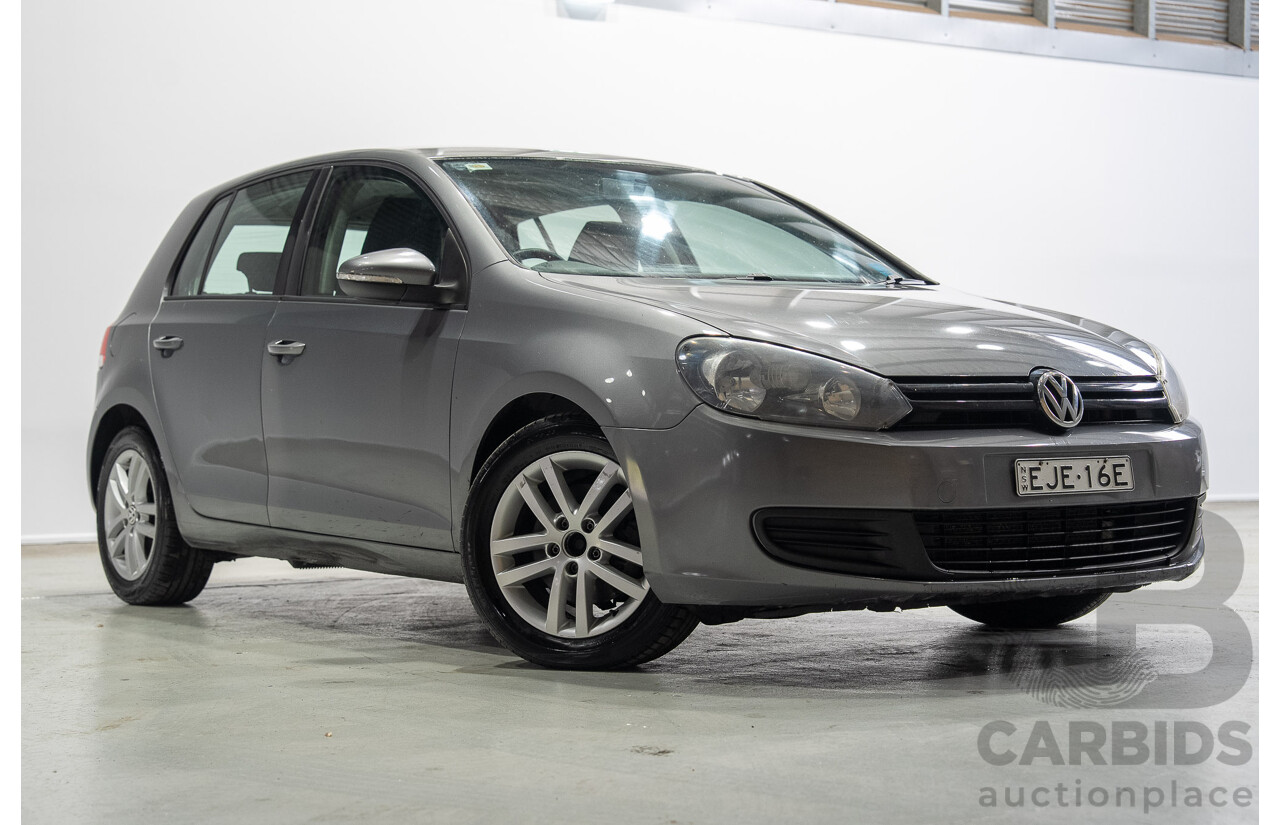 02/2010 Volkswagen Golf 90TSI Trendline 1K MY10 5d Hatchback Grey 1.4L