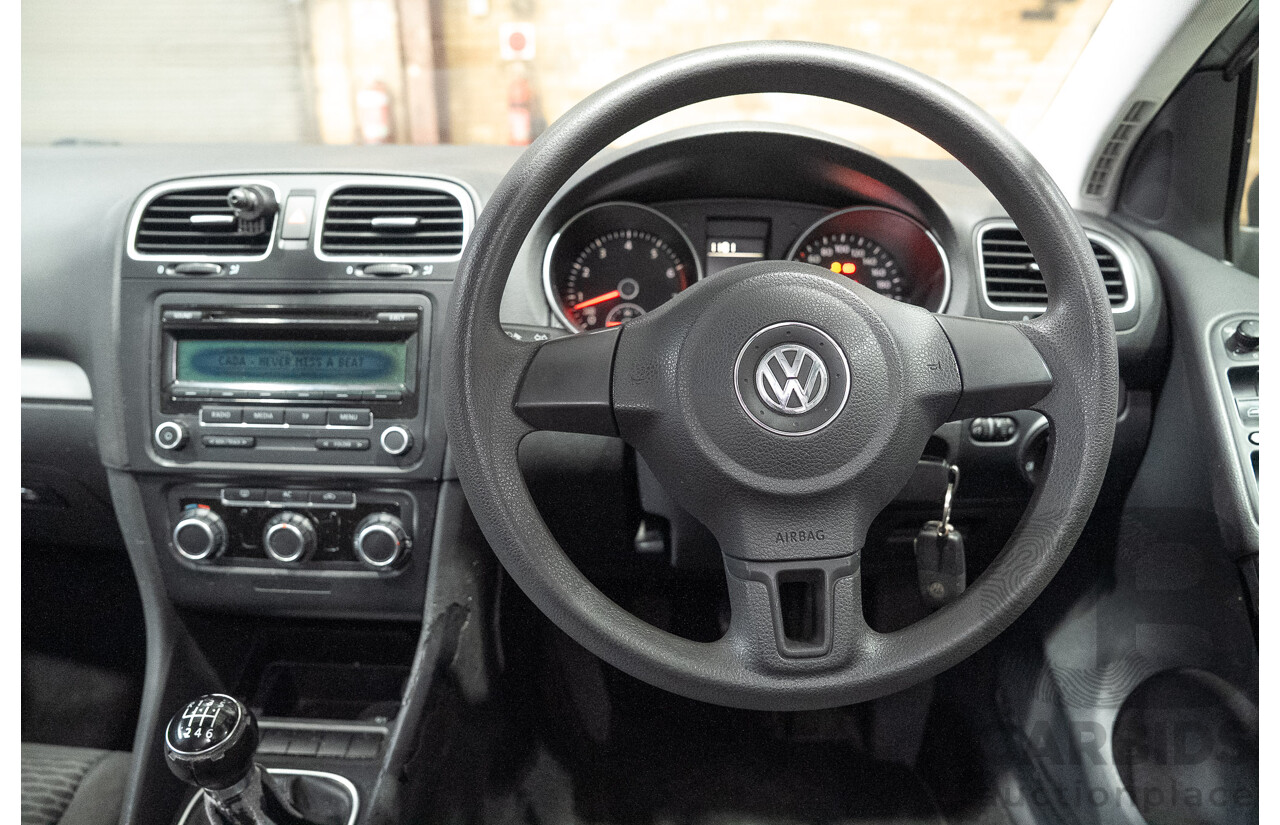 02/2010 Volkswagen Golf 90TSI Trendline 1K MY10 5d Hatchback Grey 1.4L