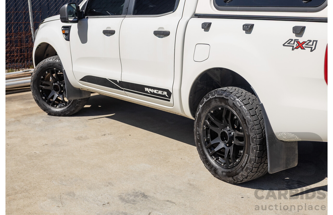 11/2012 Ford Ranger XL 2.2 (4x4) PX Crew Cab Utility Cool White Turbo Diesel 2.2L