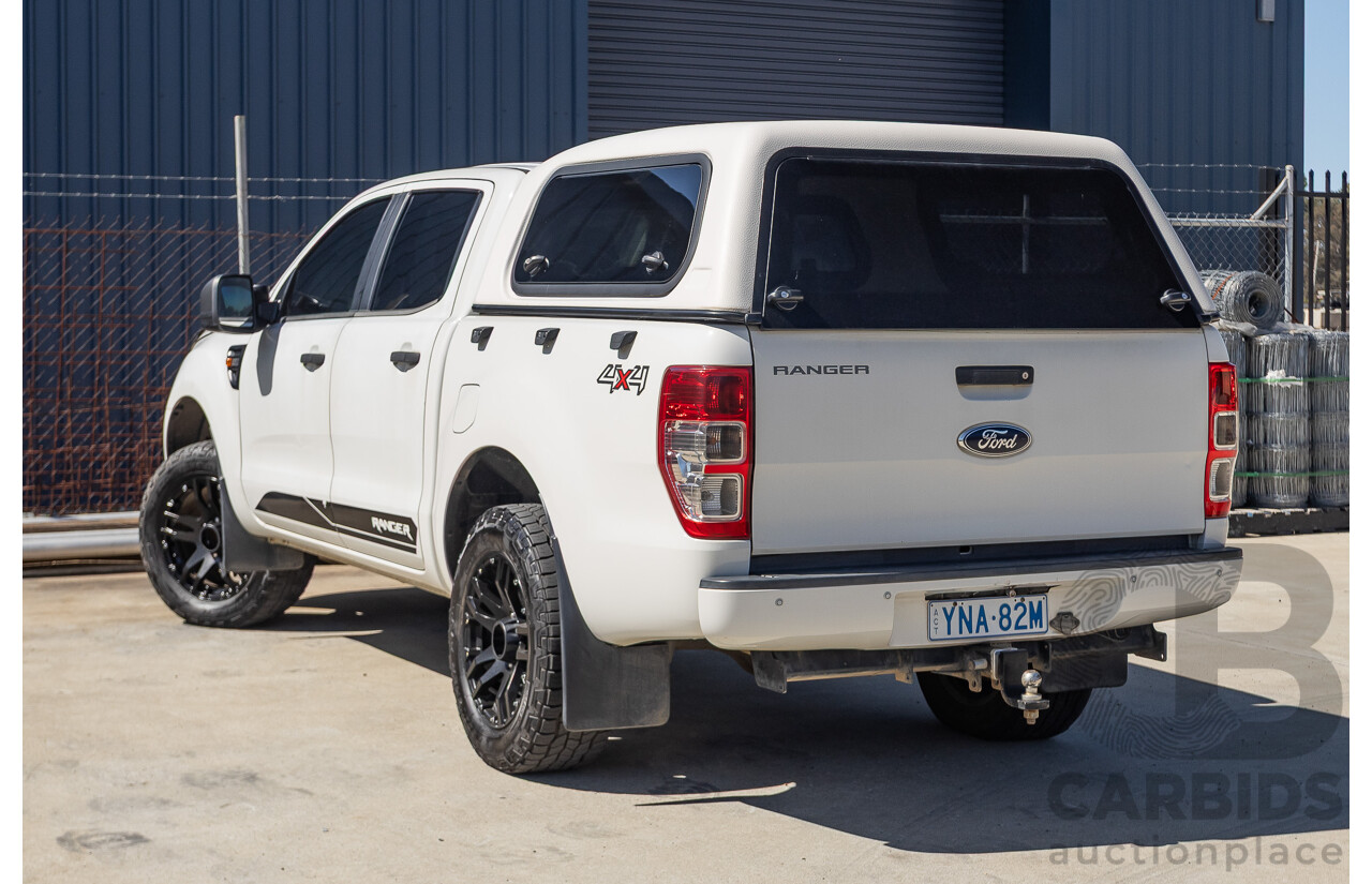 11/2012 Ford Ranger XL 2.2 (4x4) PX Crew Cab Utility Cool White Turbo Diesel 2.2L