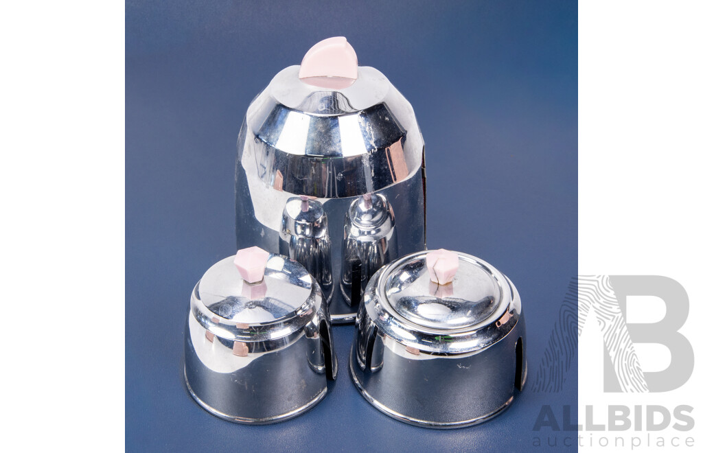 Vintage Art Deco English Three Piece Tea Service