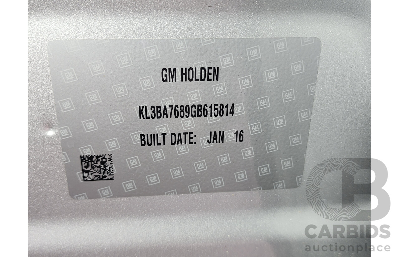 02/2016 Holden Trax LTZ TJ MY16 4d Wagon Silver 1.4L