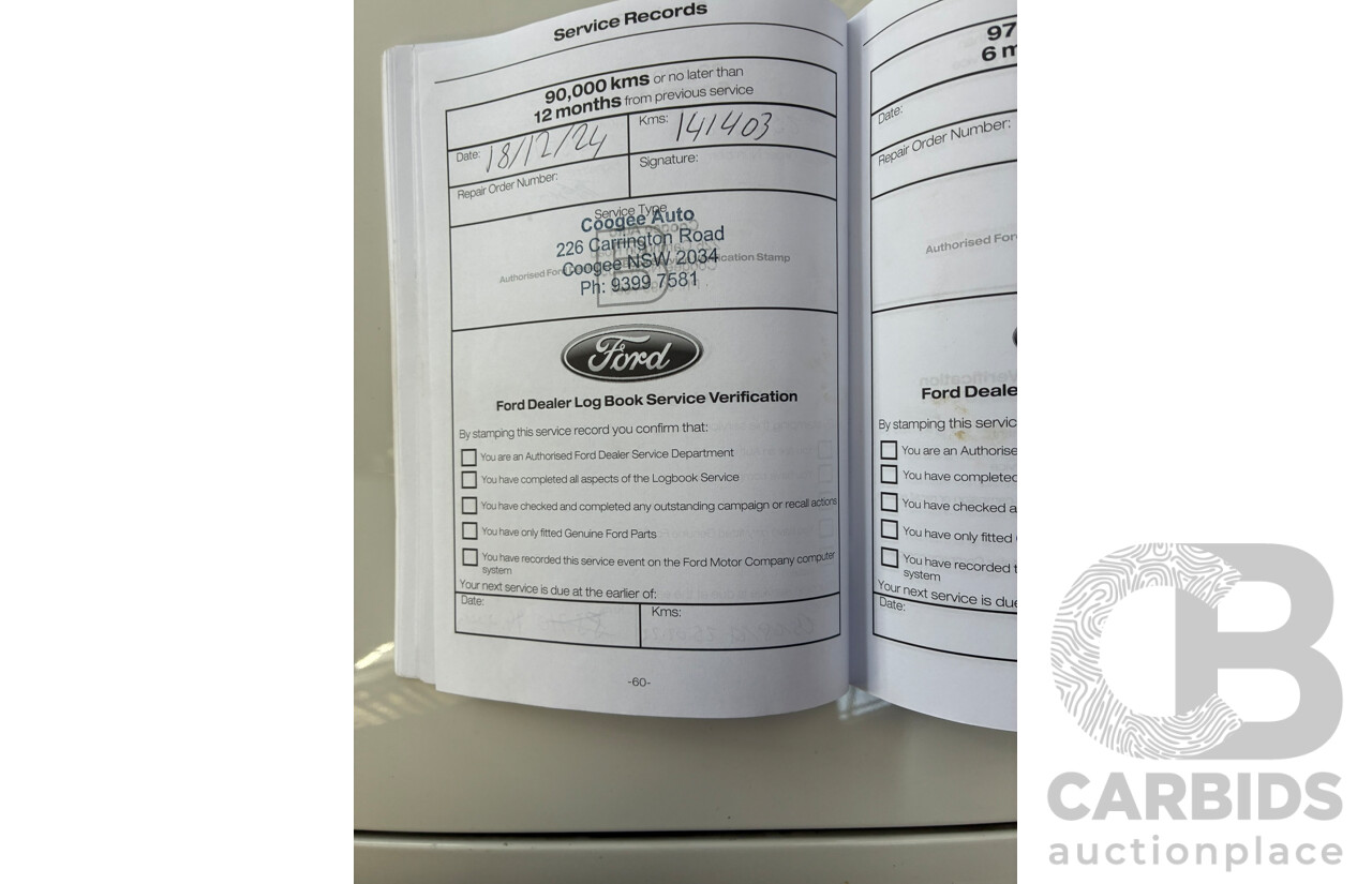 12/2014 Ford Ranger XL (4x4) PX Crew Cab Utility Turbo Diesel White 2.2L