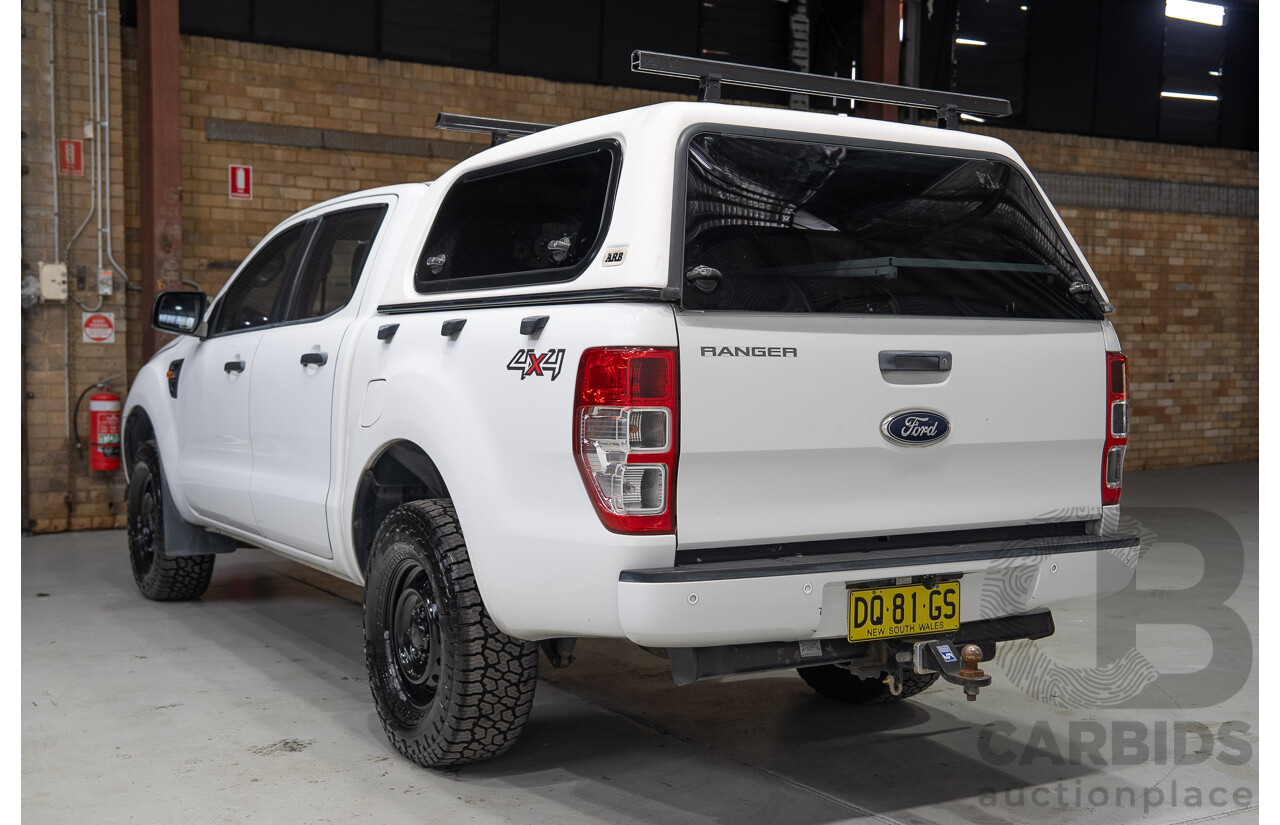 12/2014 Ford Ranger XL (4x4) PX Crew Cab Utility Turbo Diesel White 2.2L