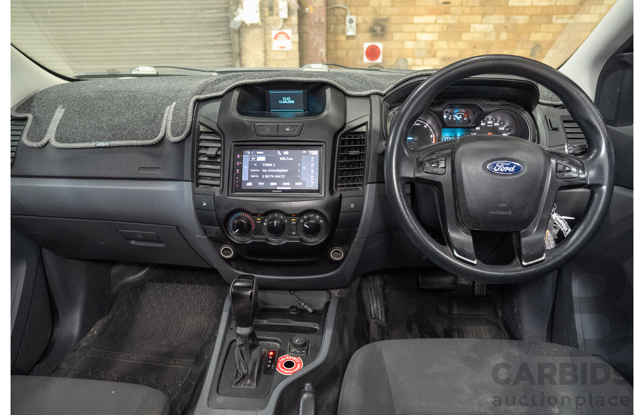 12/2014 Ford Ranger XL (4x4) PX Crew Cab Utility Turbo Diesel White 2.2L