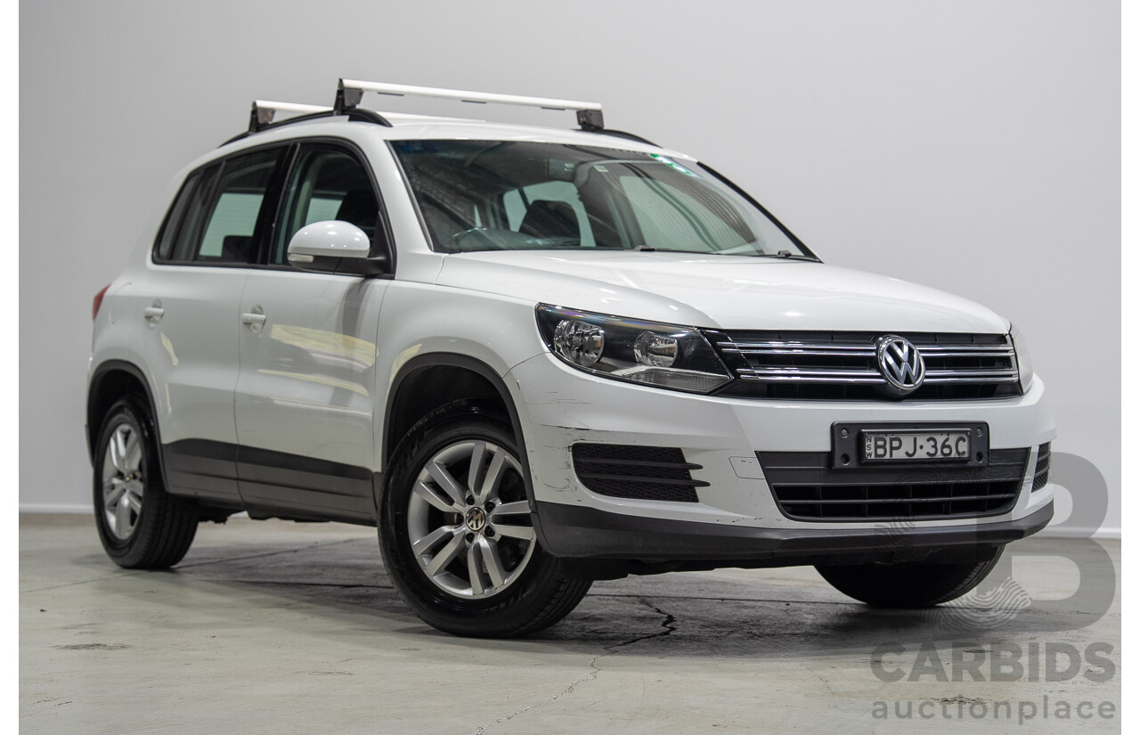 04/2015 Volkswagen Tiguan 118 TSI 5NC MY15 4d Wagon White Turbo Supercharged 1.4L