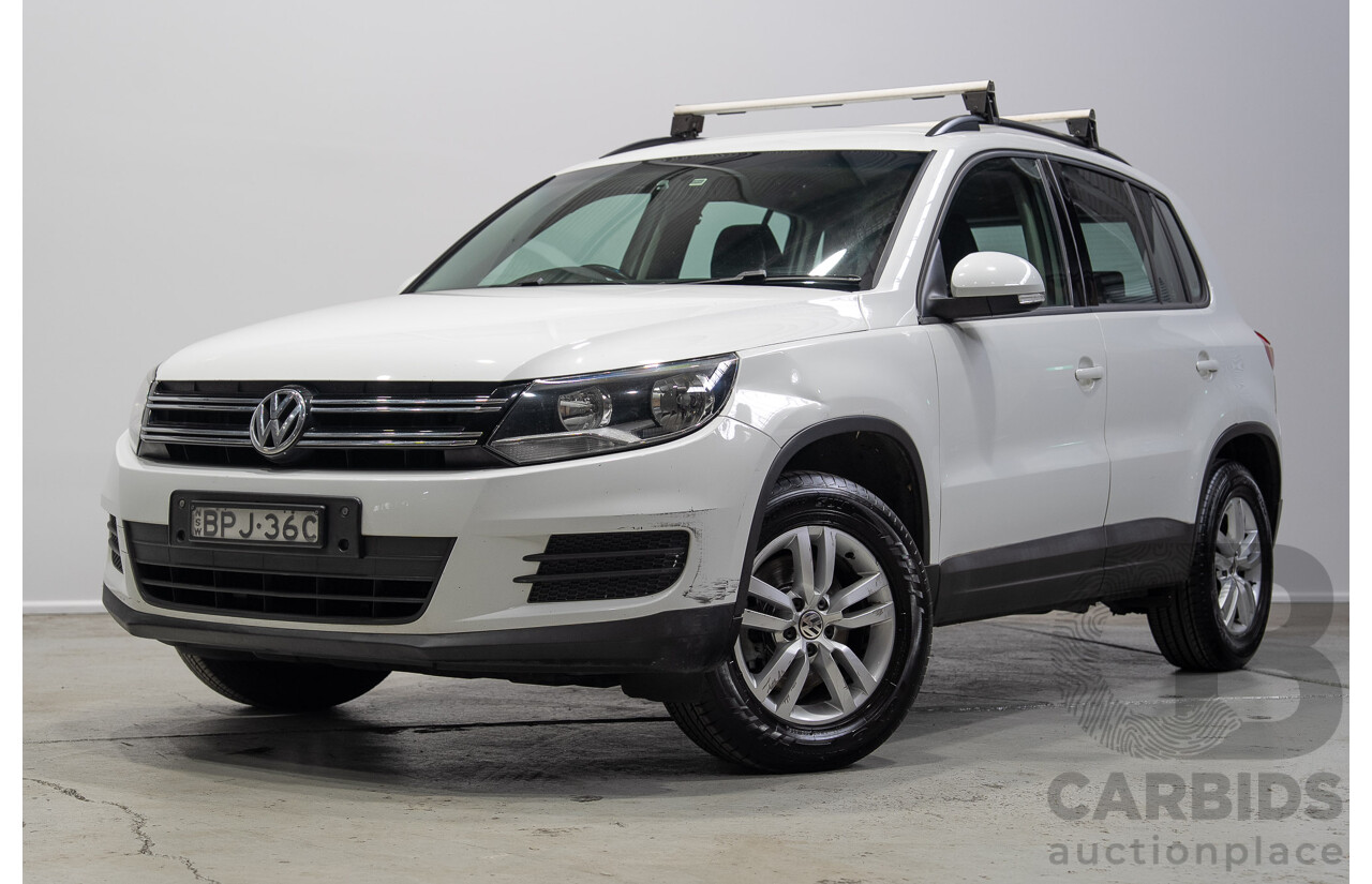 04/2015 Volkswagen Tiguan 118 TSI 5NC MY15 4d Wagon White Turbo Supercharged 1.4L