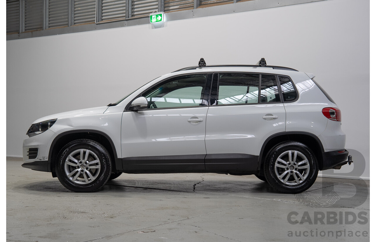 04/2015 Volkswagen Tiguan 118 TSI 5NC MY15 4d Wagon White Turbo Supercharged 1.4L
