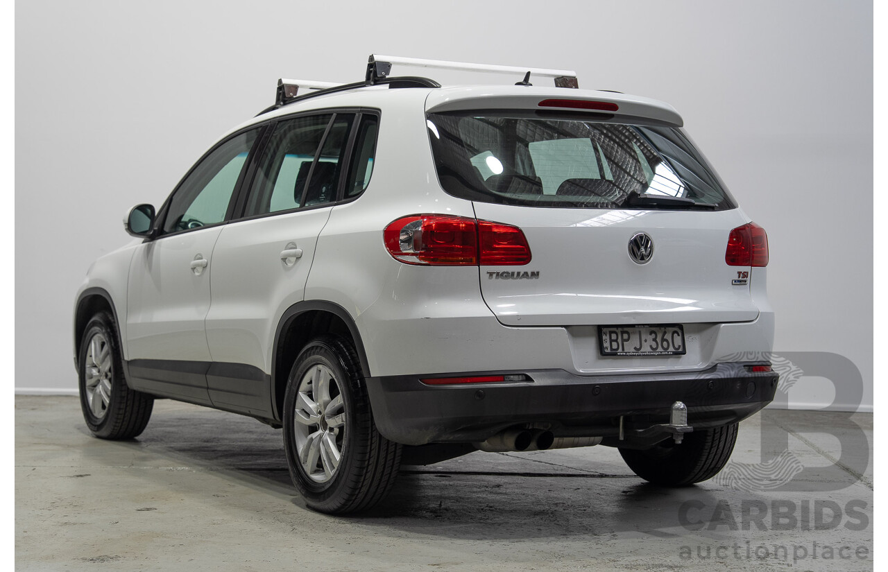 04/2015 Volkswagen Tiguan 118 TSI 5NC MY15 4d Wagon White Turbo Supercharged 1.4L