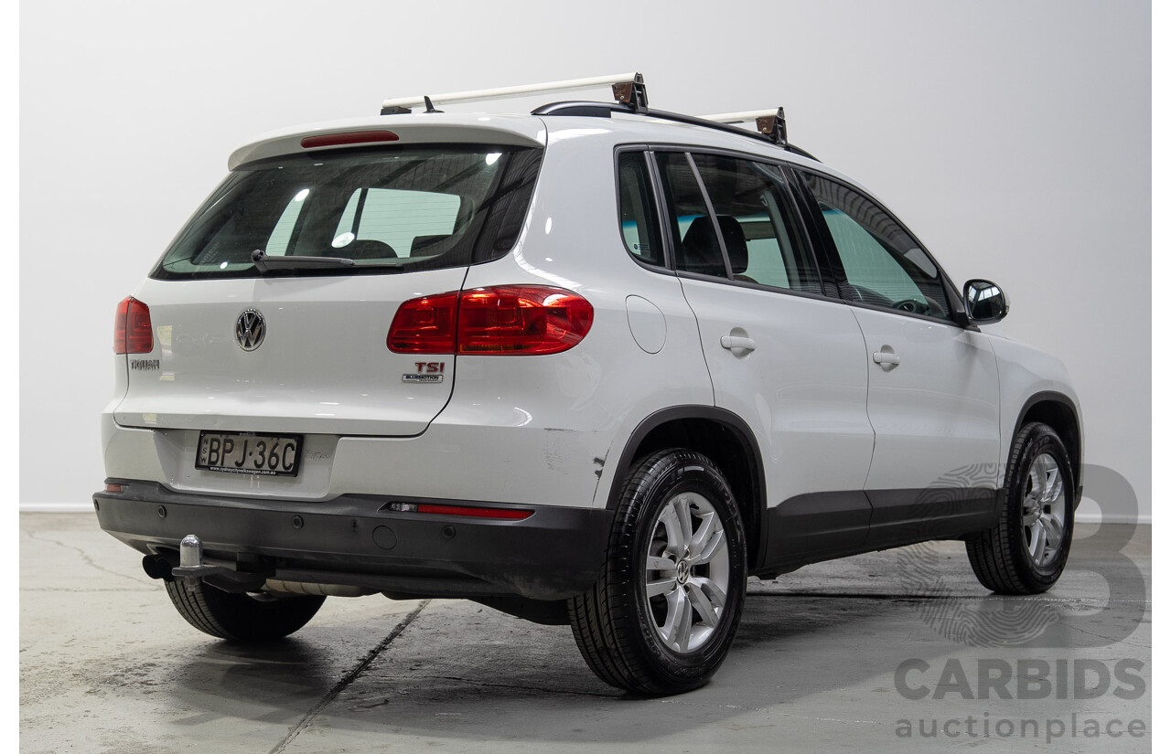 04/2015 Volkswagen Tiguan 118 TSI 5NC MY15 4d Wagon White Turbo Supercharged 1.4L