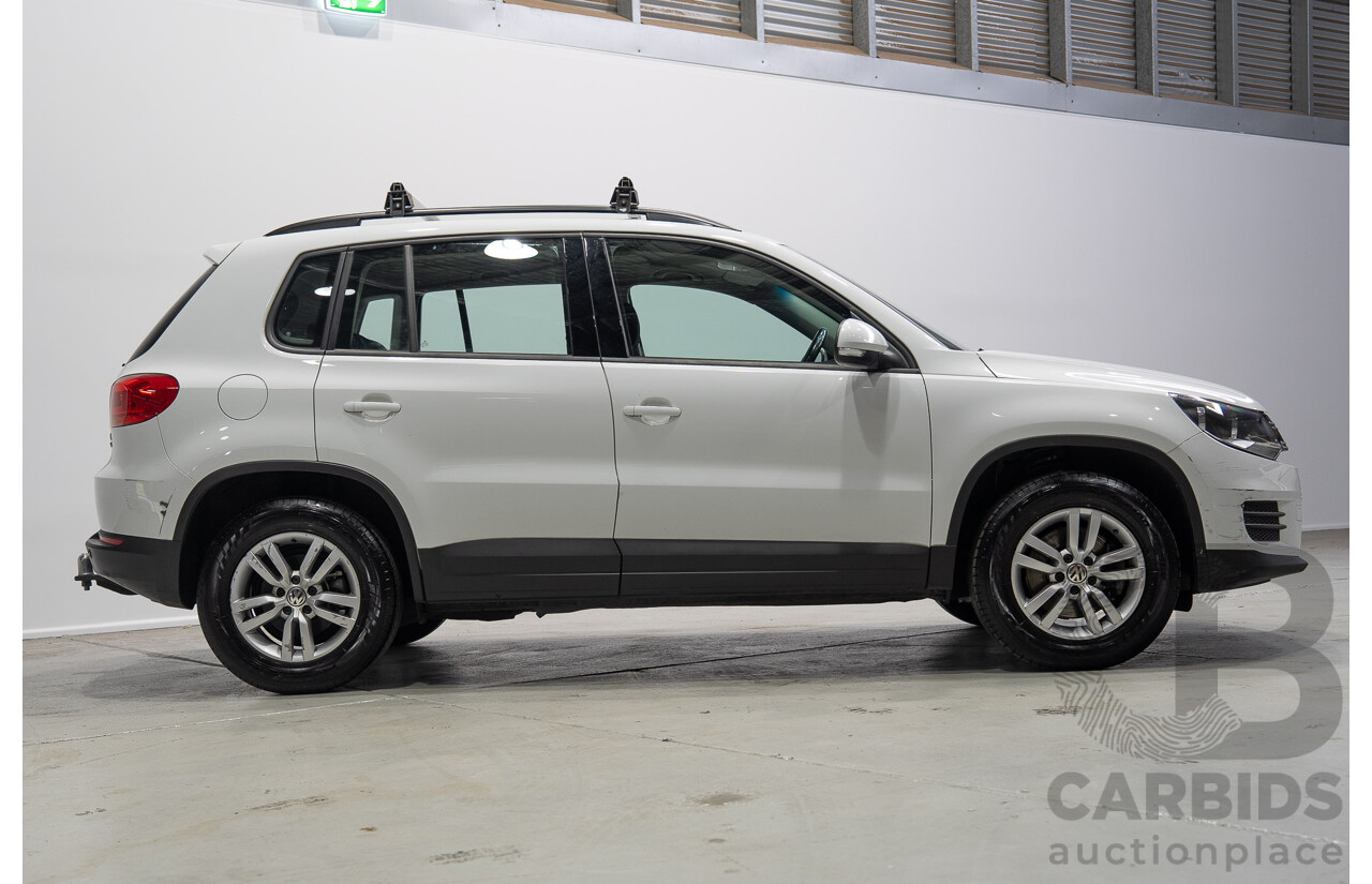 04/2015 Volkswagen Tiguan 118 TSI 5NC MY15 4d Wagon White Turbo Supercharged 1.4L
