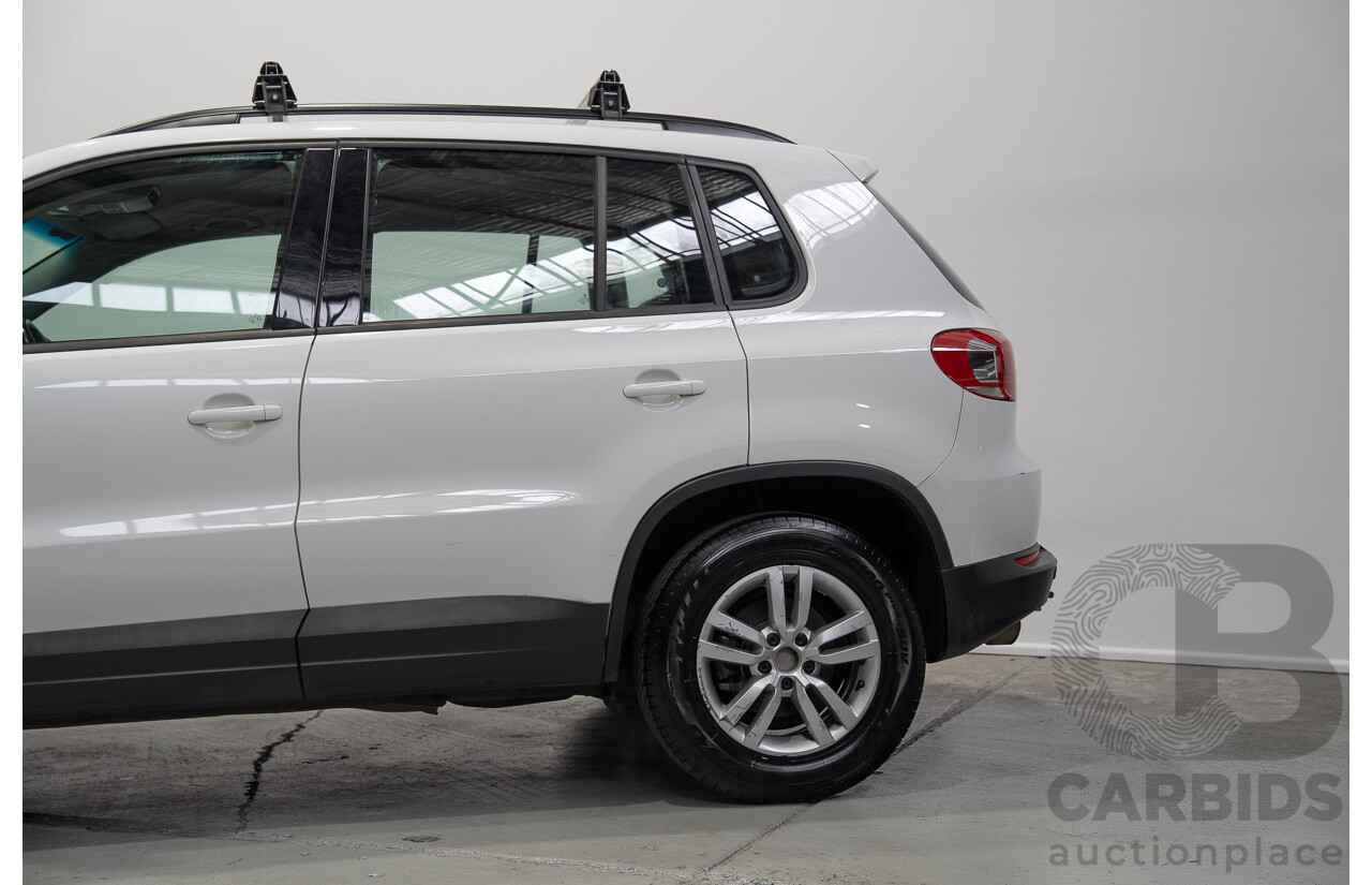 04/2015 Volkswagen Tiguan 118 TSI 5NC MY15 4d Wagon White Turbo Supercharged 1.4L