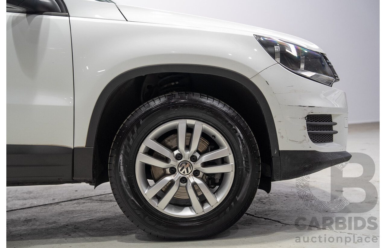 04/2015 Volkswagen Tiguan 118 TSI 5NC MY15 4d Wagon White Turbo Supercharged 1.4L