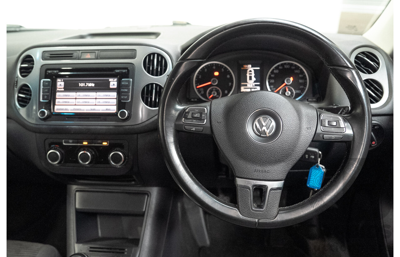 04/2015 Volkswagen Tiguan 118 TSI 5NC MY15 4d Wagon White Turbo Supercharged 1.4L
