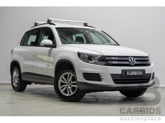 04/2015 Volkswagen Tiguan 118 TSI 5NC MY15 4d Wagon White Turbo Supercharged 1.4L