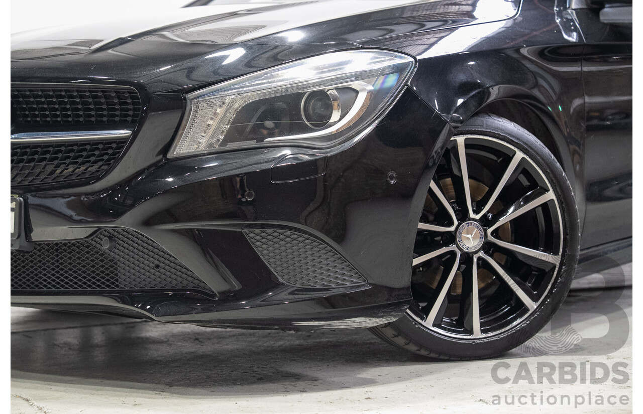 09/2015 Mercedes-Benz CLA 200 117 MY15 4D Coupe Kosmos Black Metallic Turbo 1.6L