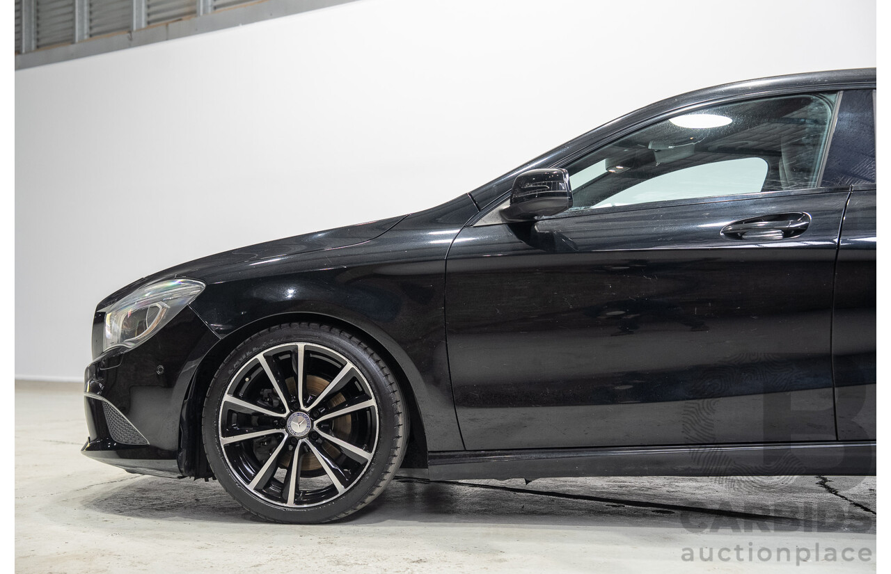 09/2015 Mercedes-Benz CLA 200 117 MY15 4D Coupe Kosmos Black Metallic Turbo 1.6L