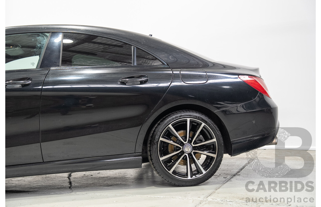 09/2015 Mercedes-Benz CLA 200 117 MY15 4D Coupe Kosmos Black Metallic Turbo 1.6L