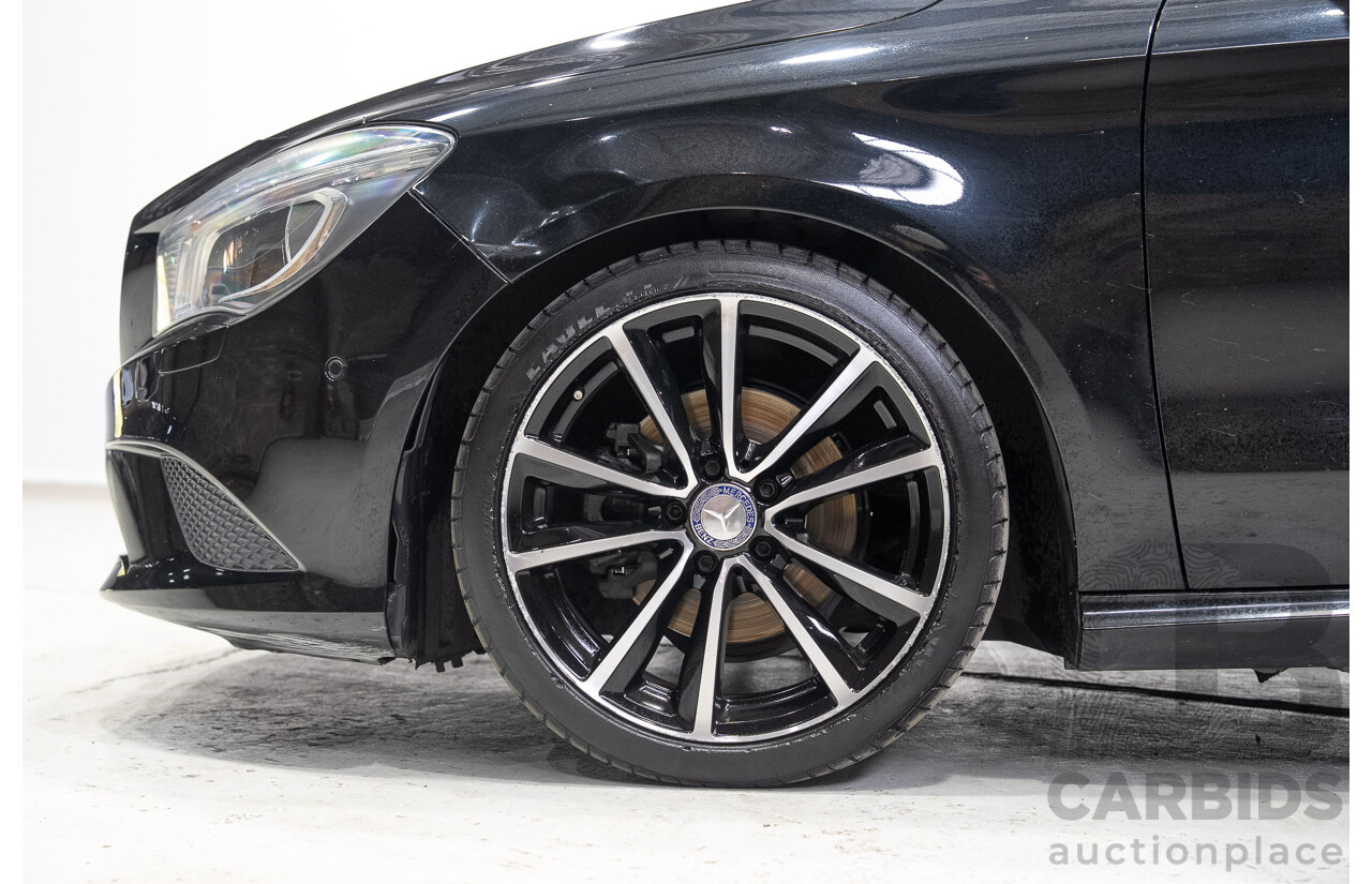 09/2015 Mercedes-Benz CLA 200 117 MY15 4D Coupe Kosmos Black Metallic Turbo 1.6L