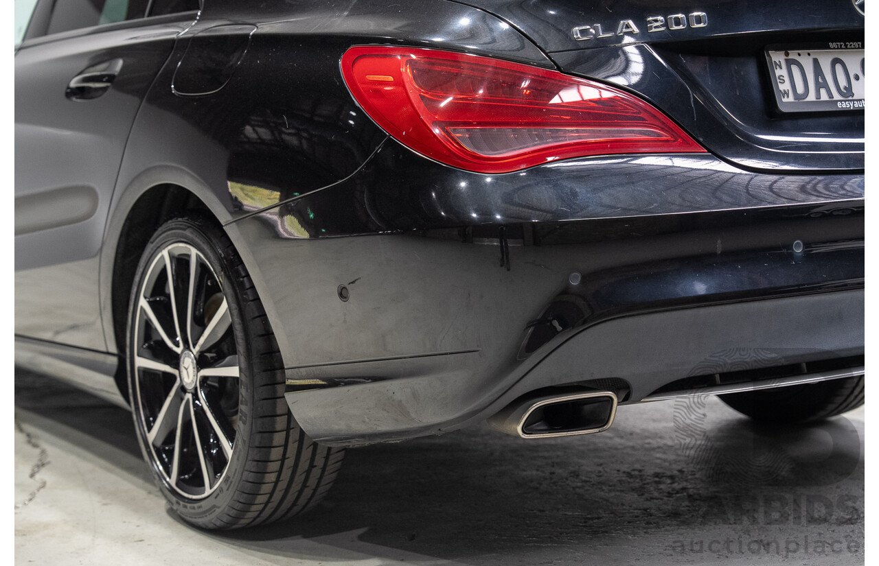 09/2015 Mercedes-Benz CLA 200 117 MY15 4D Coupe Kosmos Black Metallic Turbo 1.6L