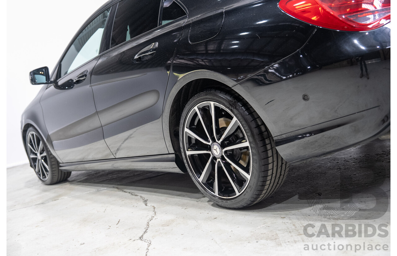 09/2015 Mercedes-Benz CLA 200 117 MY15 4D Coupe Kosmos Black Metallic Turbo 1.6L
