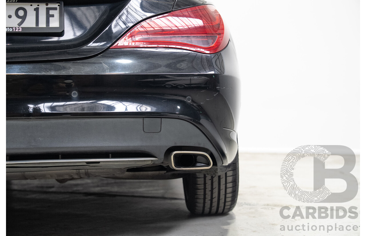 09/2015 Mercedes-Benz CLA 200 117 MY15 4D Coupe Kosmos Black Metallic Turbo 1.6L