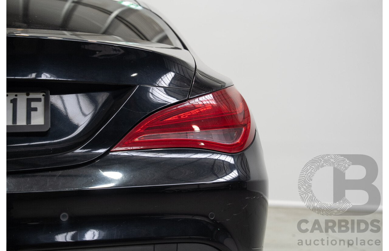 09/2015 Mercedes-Benz CLA 200 117 MY15 4D Coupe Kosmos Black Metallic Turbo 1.6L