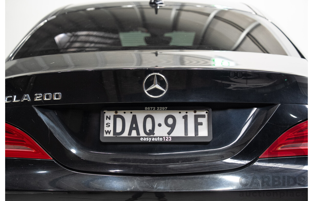09/2015 Mercedes-Benz CLA 200 117 MY15 4D Coupe Kosmos Black Metallic Turbo 1.6L