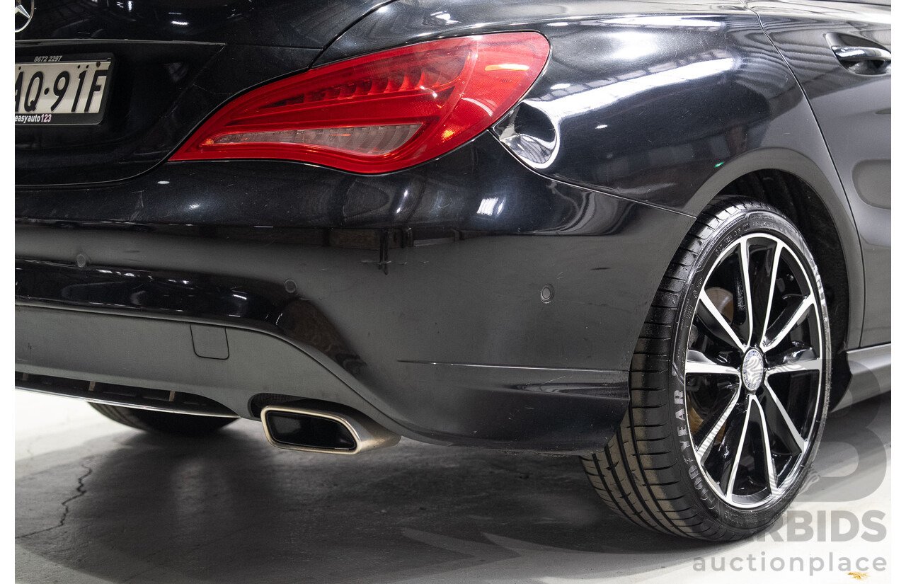 09/2015 Mercedes-Benz CLA 200 117 MY15 4D Coupe Kosmos Black Metallic Turbo 1.6L