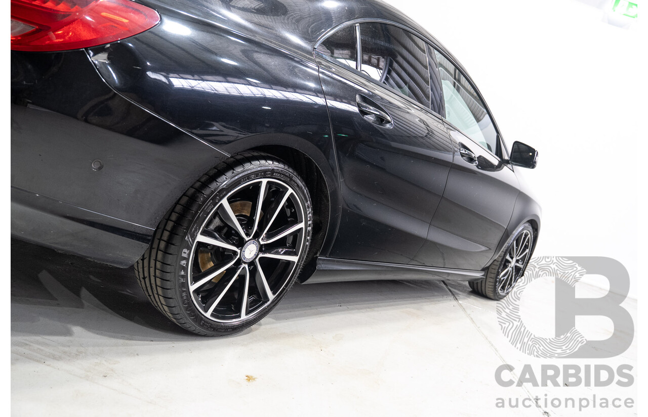 09/2015 Mercedes-Benz CLA 200 117 MY15 4D Coupe Kosmos Black Metallic Turbo 1.6L