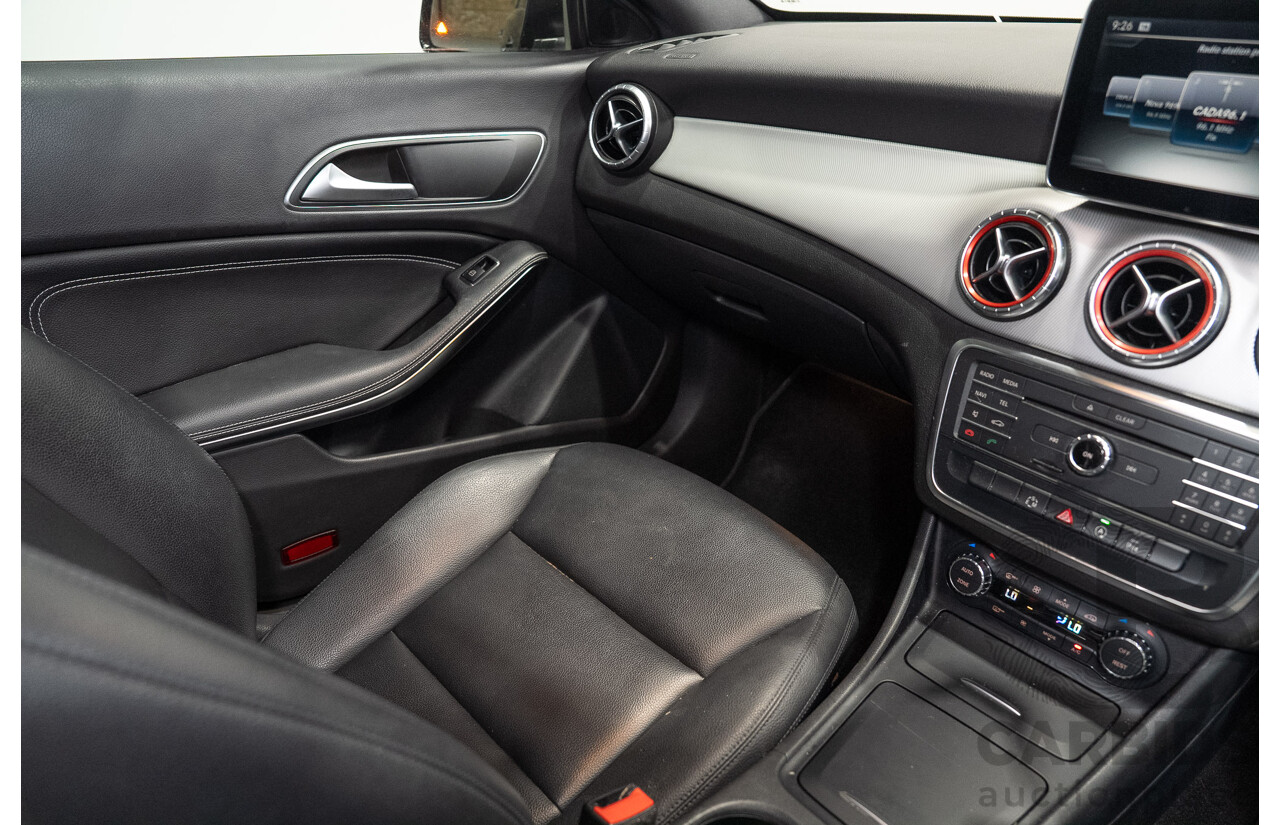 09/2015 Mercedes-Benz CLA 200 117 MY15 4D Coupe Kosmos Black Metallic Turbo 1.6L