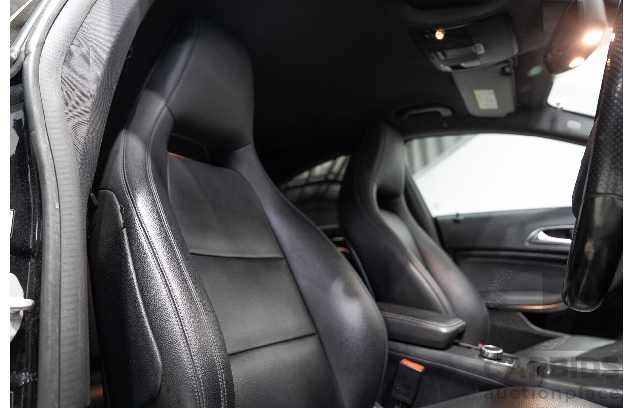 09/2015 Mercedes-Benz CLA 200 117 MY15 4D Coupe Kosmos Black Metallic Turbo 1.6L