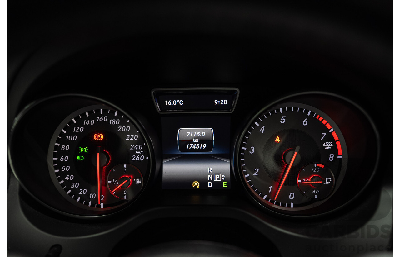 09/2015 Mercedes-Benz CLA 200 117 MY15 4D Coupe Kosmos Black Metallic Turbo 1.6L
