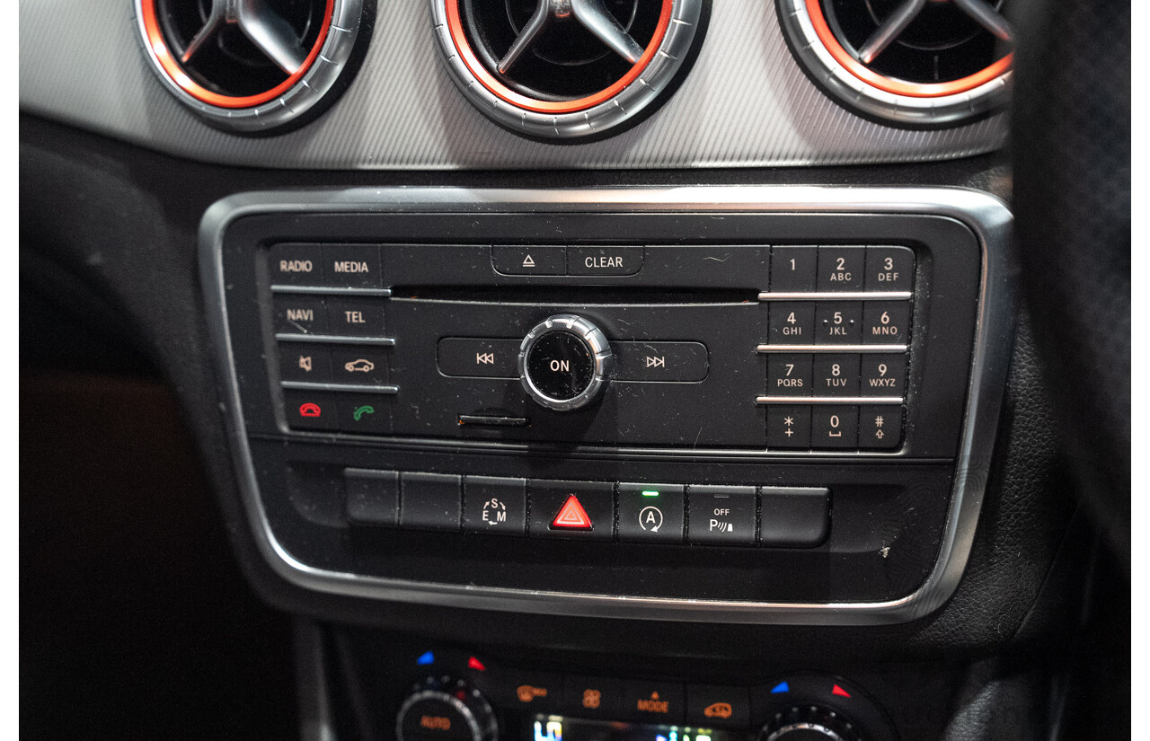 09/2015 Mercedes-Benz CLA 200 117 MY15 4D Coupe Kosmos Black Metallic Turbo 1.6L