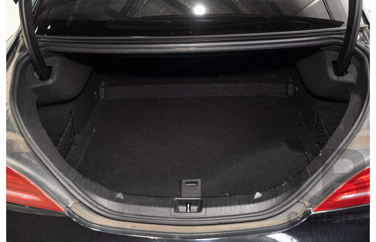 09/2015 Mercedes-Benz CLA 200 117 MY15 4D Coupe Kosmos Black Metallic Turbo 1.6L