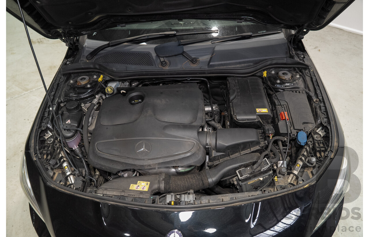09/2015 Mercedes-Benz CLA 200 117 MY15 4D Coupe Kosmos Black Metallic Turbo 1.6L