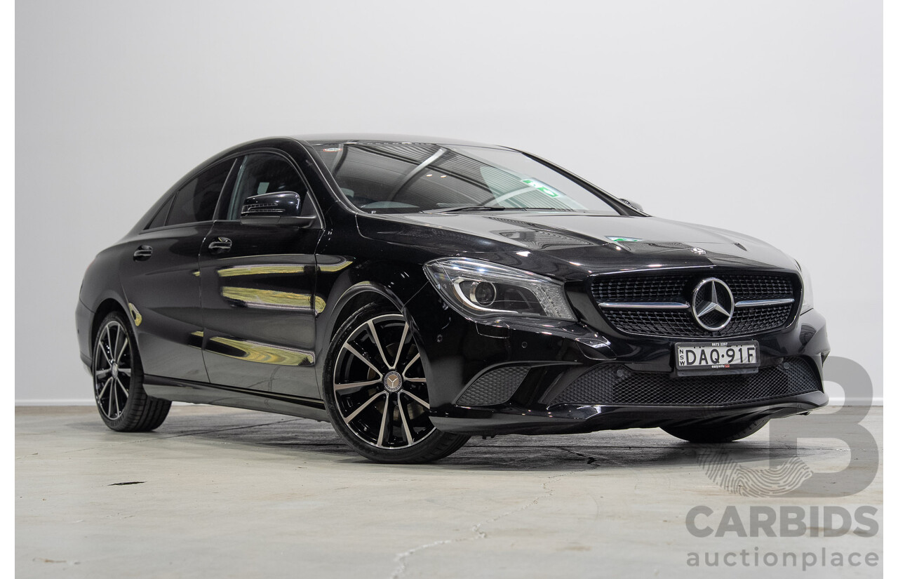 09/2015 Mercedes-Benz CLA 200 117 MY15 4D Coupe Kosmos Black Metallic Turbo 1.6L