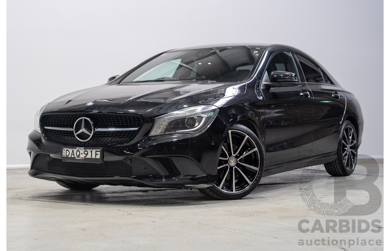 09/2015 Mercedes-Benz CLA 200 117 MY15 4D Coupe Kosmos Black Metallic Turbo 1.6L
